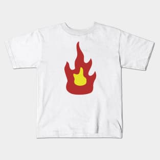 Camp Fire Flames Kids T-Shirt